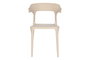 DKD Home Decor Silla Urbana Apilable Beige 51 x 76.5 x 50 cm - Tratamiento UV, Asiento 46 cm