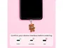 Wondee Colgante charm para movil funny type c carrot bear