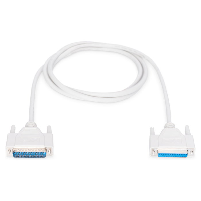 Digitus Cable alargador D-Sub25 Serial/Paralelo 2 m Beige