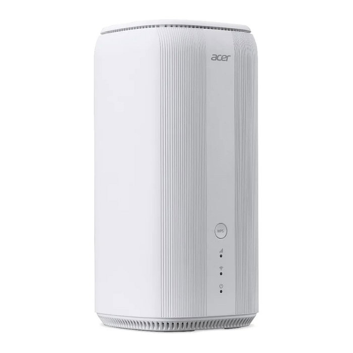 Acer Connect X6E - Router 5G Wi-Fi 6E Tribanda Portátil con 2 Puertos LAN, Conectividad NanoSIM, Procesador Qualcomm SDX62, Color Blanco, Modelo de Enrutador CPE para Plug EU