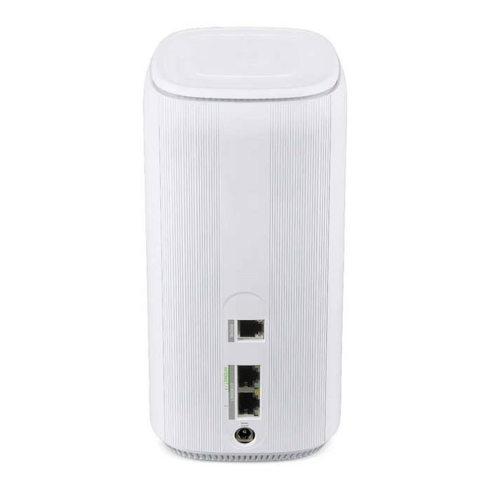 Acer Connect X6E - Router 5G Wi-Fi 6E Tribanda Portátil con 2 Puertos LAN, Conectividad NanoSIM, Procesador Qualcomm SDX62, Color Blanco, Modelo de Enrutador CPE para Plug EU