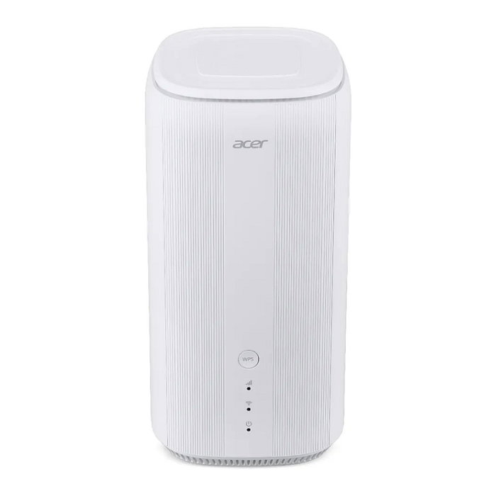 Acer Connect X6E - Router 5G Wi-Fi 6E Tribanda Portátil con 2 Puertos LAN, Conectividad NanoSIM, Procesador Qualcomm SDX62, Color Blanco, Modelo de Enrutador CPE para Plug EU