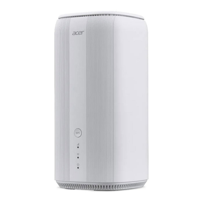 Acer Connect X6E - Router 5G Wi-Fi 6E Tribanda Portátil con 2 Puertos LAN, Conectividad NanoSIM, Procesador Qualcomm SDX62, Color Blanco, Modelo de Enrutador CPE para Plug EU