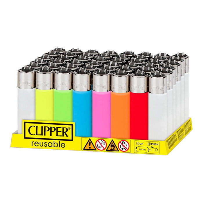 Clipper Encendedor CP11R Colores Surtidos Pack de 48 Unidades