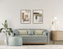 DKD Home Decor Set de 2 Cuadros Abstractos 3D Beige y Marrón 50x70 cm