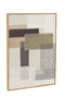 DKD Home Decor Set de 2 Cuadros Abstractos 3D Beige y Marrón 50x70 cm