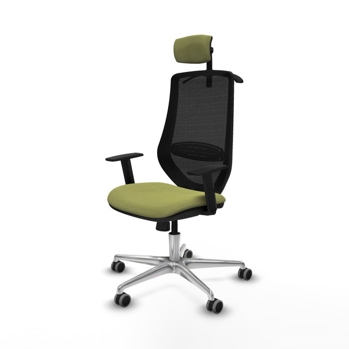PIQUERAS Y CRESPO Silla de oficina Mardos con mecanismo Sincro Verde oliva y Negro