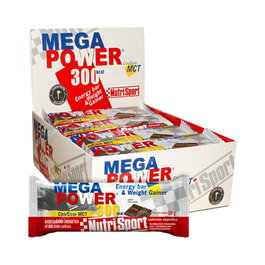 Megapower Barritas Chocolate 12Uds. Complemento Energético y Nutritivo para el Ejercicio
