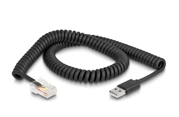 DeLOCK Cable en espiral de RJ50 a USB 2.0 Tipo-A 2 m DeLOCK Cable en espiral de RJ50 a USB 2.0 Tipo-A 2 m