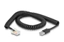 DeLOCK Cable en espiral de RJ50 a USB 2.0 Tipo-A 2 m
