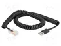 DeLOCK Cable en espiral RJ50 a USB 2.0 Tipo-A 2 m