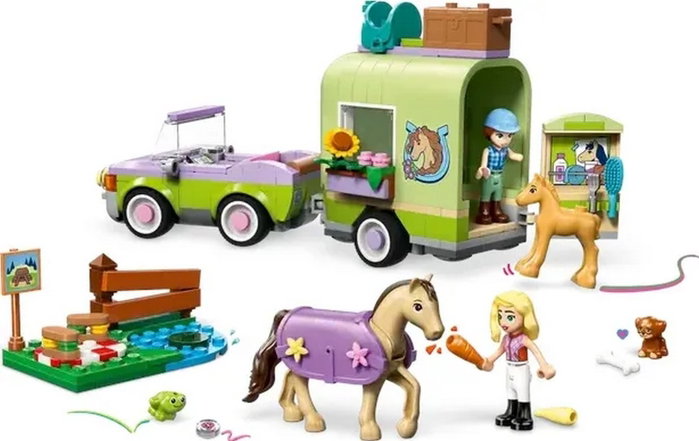 LEGO Friends Remolque para Caballo y Potrillo con 2 Minipersonajes y Animales con 279 piezas LEGO Friends Remolque para Caballo y Potrillo con 2 Minipersonajes y Animales con 279 piezas