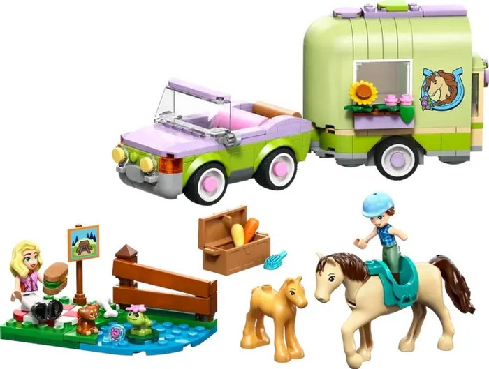 LEGO Friends Remolque para Caballo y Potrillo con 2 Minipersonajes y Animales con 279 piezas LEGO Friends Remolque para Caballo y Potrillo con 2 Minipersonajes y Animales con 279 piezas