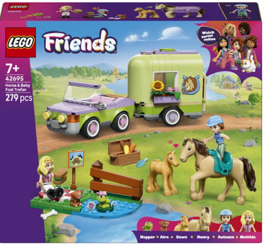 LEGO Friends Remolque para Caballo y Potrillo 42695