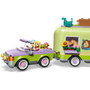 LEGO 42695 Friends Remolque Para Caballo y Potrillo - Juego de Construcción con 2 Minipersonajes, Caballo, Potro, Cachorro y Rana