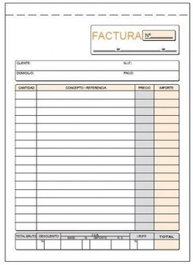 LOAN Pack de 10 Talonarios de Facturas 1/4 Duplicado Autocopiativo
