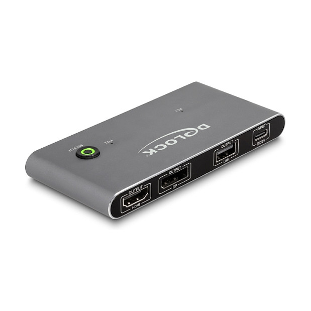 DeLOCK KVM Switch USB-C a HDMI y DisplayPort 8K MST 11485 DeLOCK KVM Switch USB-C a HDMI y DisplayPort 8K MST 11485
