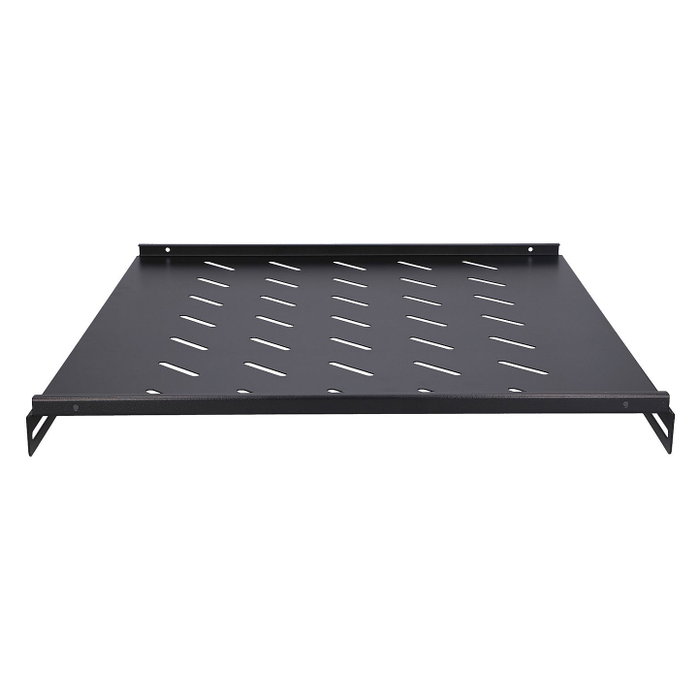 Extralink Estantería Fija 1U 600mm Negro para Rack de 19 pulgadas y 800mm de profundidad