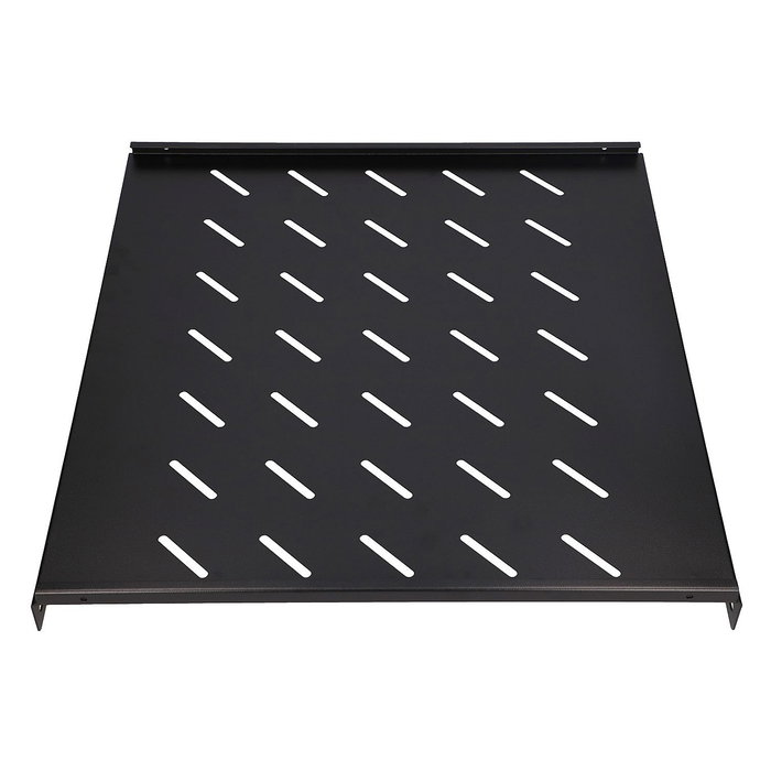 Extralink Estantería Fija 1U 600mm Negro para Rack de 19 pulgadas y 800mm de profundidad