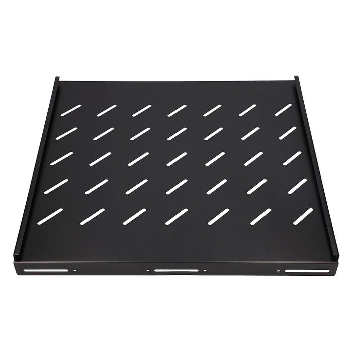 Extralink Estantería Fija 1U 600mm Negro para Rack de 19 pulgadas y 800mm de profundidad