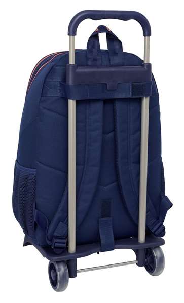 Safta Mochila 665+carro 905 F.C.Barcelona 2ª Equipación 32x44x16cm