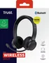 Trust Auriculares Trust Ayda Diadema Inalámbrico y Alámbrico Bluetooth Negro con Micrófono Boom y Conexión USB Tipo-C para Llamadas/Música