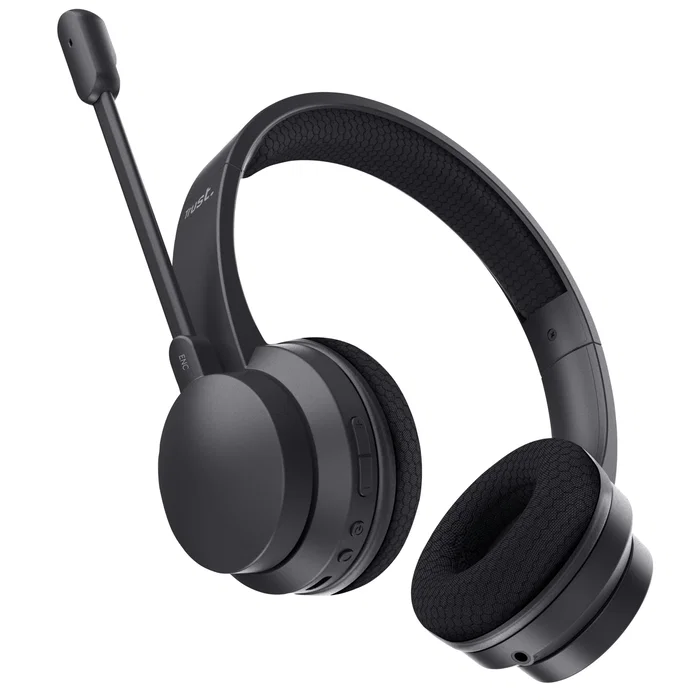Trust Auriculares Trust Ayda Diadema Inalámbrico y Alámbrico Bluetooth Negro con Micrófono Boom y Conexión USB Tipo-C para Llamadas/Música