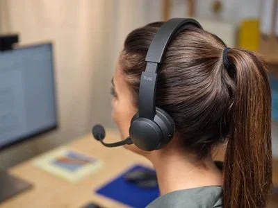 Trust Auriculares Trust Ayda Diadema Inalámbrico y Alámbrico Bluetooth Negro con Micrófono Boom y Conexión USB Tipo-C para Llamadas/Música