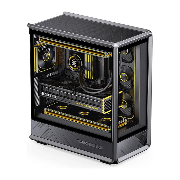 Jonsbo D401 Midi Tower ATX con Vidrio Templado - Negro