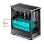 Jonsbo D401 Midi Tower ATX con Vidrio Templado - Negro