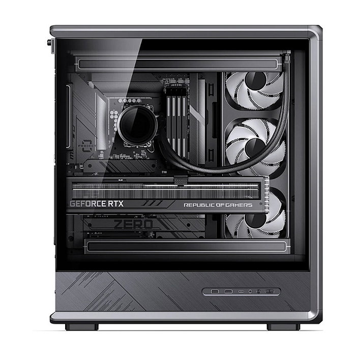 Jonsbo D401 Midi Tower ATX con Vidrio Templado - Negro