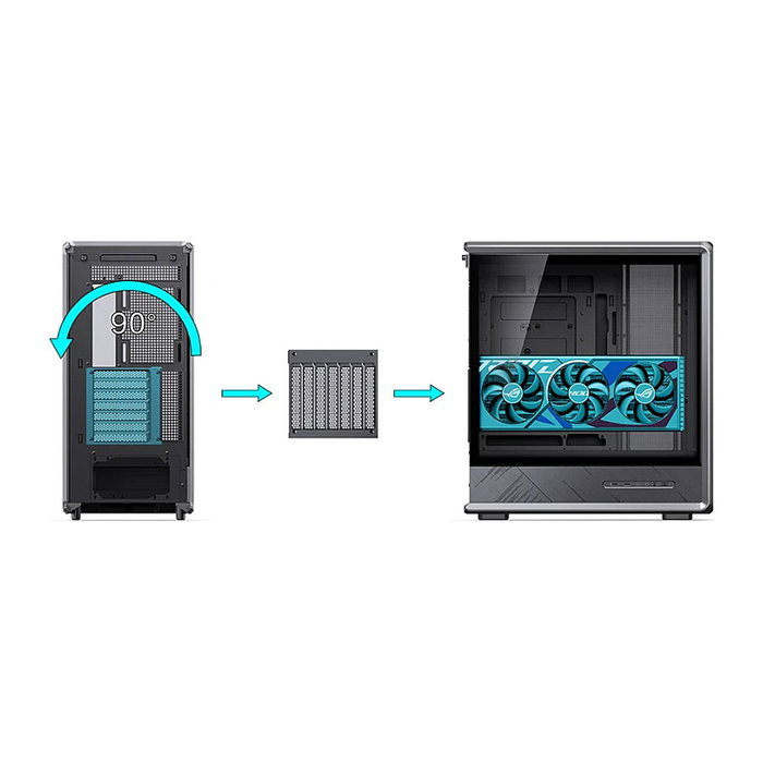 Jonsbo D401 Midi Tower ATX con Vidrio Templado - Negro