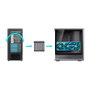 Jonsbo D401 Midi Tower ATX con Vidrio Templado - Negro