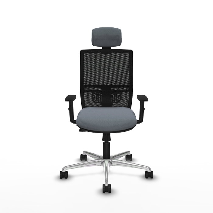 PIQUERAS Y CRESPO Silla de oficina Yunquera con mecanismo Sincro/Traslack, Gris y Negro PIQUERAS Y CRESPO Silla de oficina Yunquera con mecanismo Sincro/Traslack, Gris y Negro