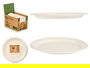 Kinvara Set 6 Plato Llano Biodegradable 25 cm (Set de 64)