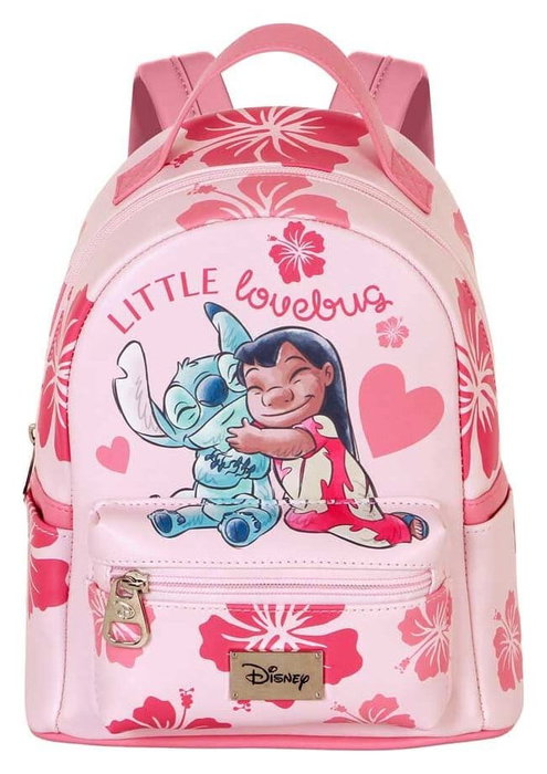 Karactermania Mochila Heady Pequeña Lilo y Stitch Lovebug Rosa