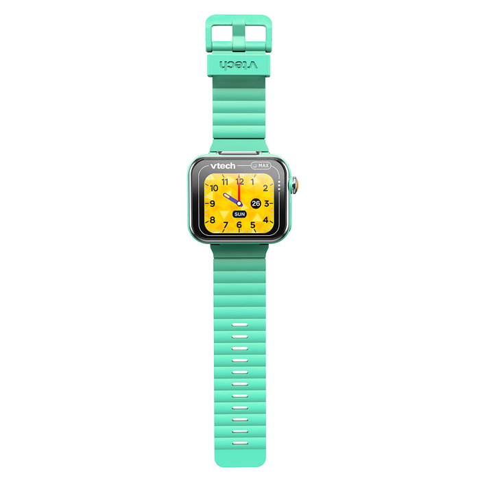 VTech Kidizoom Smartwatch Max 80-531687 - Smartwatch infantil con cámara y juegos, pantalla táctil, 256 MB, azul aguamarina, idioma español, edad +4 años