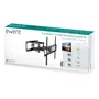 Ewent EW1526 Soporte de Pared para TV Multidireccional, Giratorio e Inclinable, Compatible con TVs Curvas 37-70" y VESA 75/100/200/300/400/600 mm, Negro