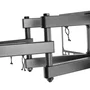 Ewent EW1526 Soporte de Pared para TV Multidireccional, Giratorio e Inclinable, Compatible con TVs Curvas 37-70" y VESA 75/100/200/300/400/600 mm, Negro