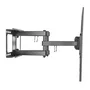 Ewent EW1526 Soporte de Pared para TV Multidireccional, Giratorio e Inclinable, Compatible con TVs Curvas 37-70" y VESA 75/100/200/300/400/600 mm, Negro
