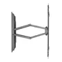 Ewent EW1526 Soporte de Pared para TV Multidireccional, Giratorio e Inclinable, Compatible con TVs Curvas 37-70" y VESA 75/100/200/300/400/600 mm, Negro