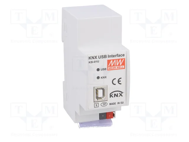 MEAN WELL KSI-01U Interfaz KNX-USB para raíl DIN MEAN WELL KSI-01U Interfaz KNX-USB para raíl DIN