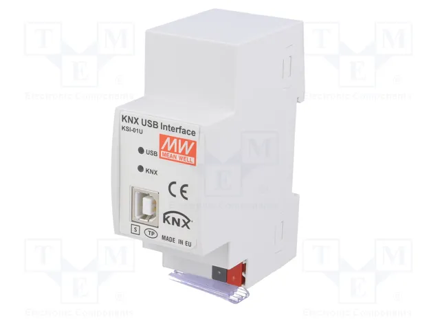 MEAN WELL KSI-01U Interfaz KNX-USB para raíl DIN MEAN WELL KSI-01U Interfaz KNX-USB para raíl DIN