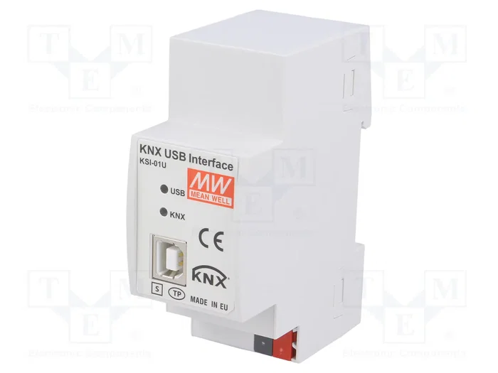 MEAN WELL KSI-01U Interfaz KNX-USB para raíl DIN MEAN WELL KSI-01U Interfaz KNX-USB para raíl DIN