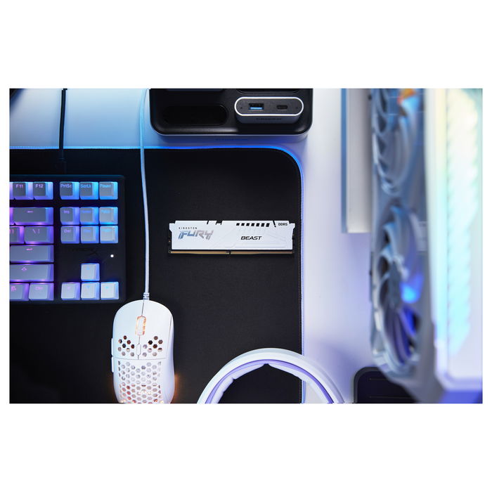 Kingston FURY Beast 64GB (Kit de 2 x 32GB) DDR5 5200MT/s CL40 DIMM White con XMP