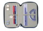Safta Plumier Triple Estuche Escolar con 37 Piezas, Capacidad 12.5 x 19.5 x 5.5 cm, Para Material de Oficina y Papelería