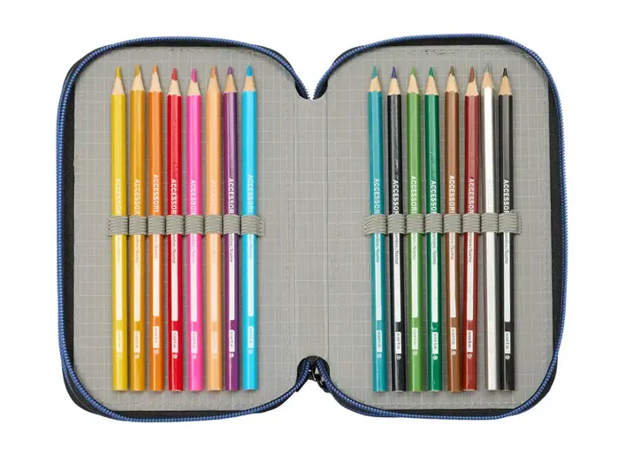 Safta Estuche Escolar Brainrot Triple Cremallera 37 Piezas Safta Estuche Escolar Brainrot Triple Cremallera 37 Piezas