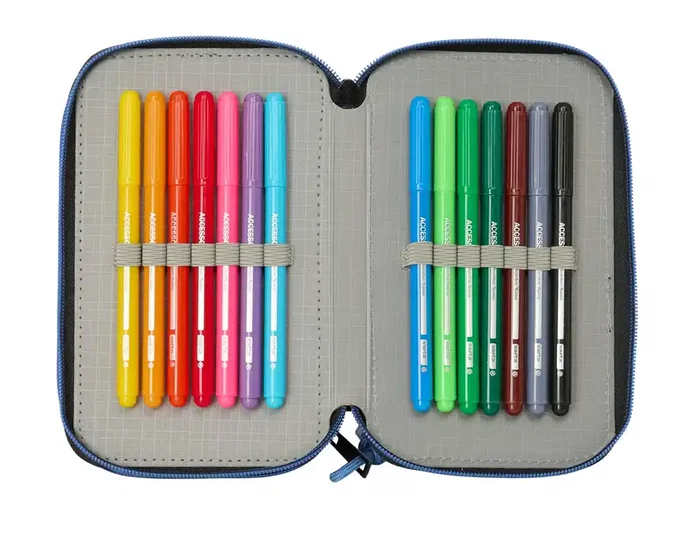 Safta Estuche Escolar Brainrot Triple Cremallera 37 Piezas Safta Estuche Escolar Brainrot Triple Cremallera 37 Piezas