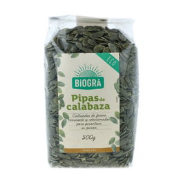Biográ Pipas de Calabaza Bio 500g | Semillas Ricas en Fibra y Proteínas