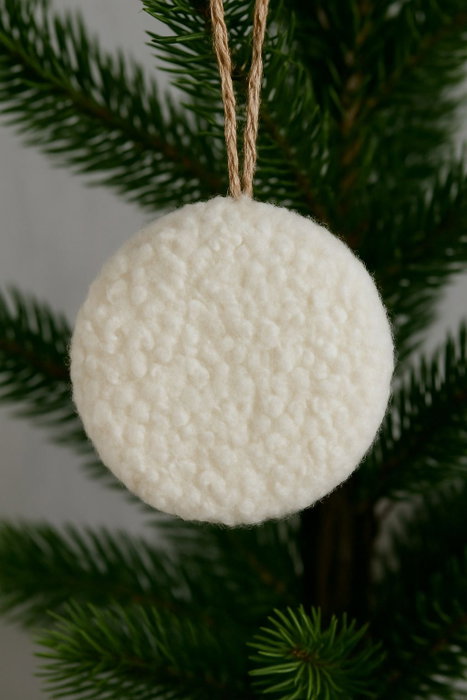 Aberto Design Set de 3 Adornos Navideños Blancos 12x12x13 cm